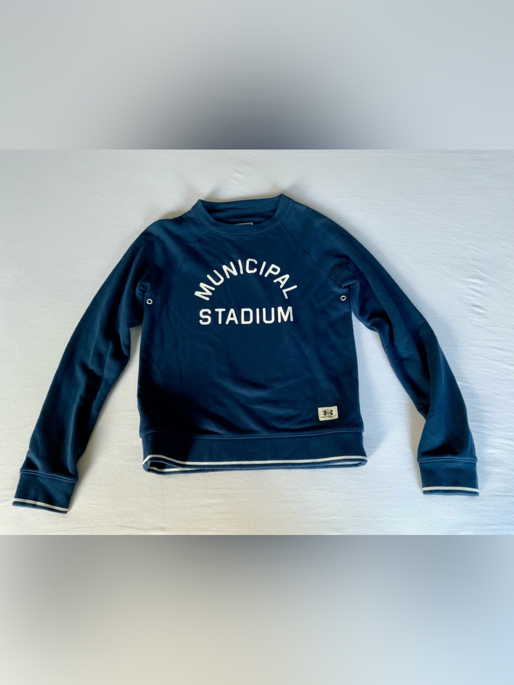 Under Armour Legacy Municipal Stadium Navy Crewneck Sweatshirt Small